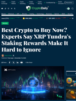 Best Crypto to Buy Now? Experts Say XRP Tundra’s Staking Rewards Make It Hard to Ignore - Crypto Daily