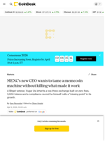 MEXC's new CEO wants to tame a memecoin machine without killing what made it work