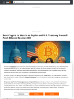 Best Crypto to Buy as Saylor & Crypto Execs Meet in US Treasury Council