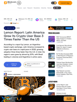 Lemon Report: Latin America Grew Its Crypto User Base 3 Times Faster Than the US – Bitcoin News