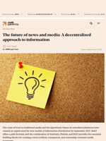The future of news and media: A decentralized approach to information - AMBCrypto