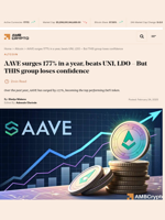 AAVE surges 177% in a year, beats UNI, LDO - But THIS group loses confidence - AMBCrypto