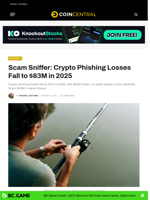 Scam Sniffer: Crypto Phishing Losses Fall to $83M in 2025 - CoinCentral