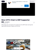 New CFTC Chair Is XRP Supporter - U.Today