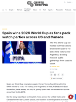 Spain wins 2026 World Cup as fans pack watch parties across US and Canada