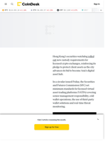 Hong Kong SFC Tightens Custody Standards for Crypto Exchanges Under ASPIRe Roadmap