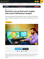Bitcoiners Can Raise BTC Price Target: Bitcoin Analyst
