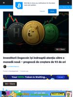 Dogecoin în fluctuație: Noul token STARS prognozat la +93x