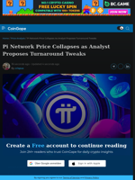 Pi Network Price Collapses as Analyst Proposes Turnaround Tweaks