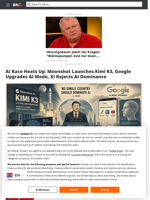 AI Race Heats Up: Moonshot Launches Kimi K3, Google Upgrades AI Mode, Xi Rejects AI Dominance