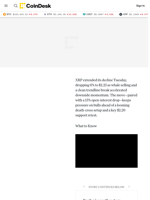 XRP Price News: Death Cross Risk Builds as Ripple Token Plunges 6%