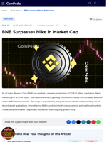 BNB Surpasses Nike in Market Cap