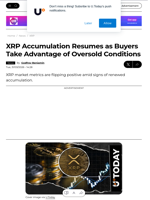 XRP Accumulation Resumes as Buyers Take Advantage of Oversold Conditions - U.Today