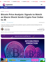 Bitcoin Price Analysis: Signals to Watch as Macro Shock Sends Crypto Fear Index to 35