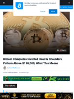 Bitcoin Completes Inverted Head & Shoulders Pattern Above $110,000, What This Means | Bitcoinist.com