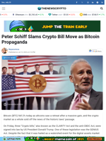 Peter Schiff Slams Crypto Bill Move as Bitcoin Propaganda - TheNewsCrypto