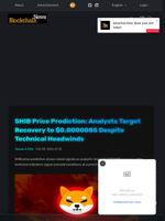SHIB Price Prediction: Analysts Target Recovery to $0.0000085 Despite Technical Headwinds - Blockchain.News