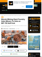 Bitcoin Mining Giant Foundry Asks Miners To Vote On BIP-110 Soft Fork