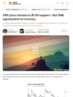 XRP price retreats to $1.35 support - But ONE signal points to recovery - AMBCrypto
