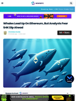 Whales Load Up On Ethereum, But Analysts Fear $4K Dip Ahead