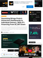 Sazmining Brings Proto’s Immersion Hashboards To Individual Owners, With 0% Financing From $1,397 Down