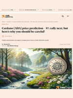Cardano [ADA] price prediction - 8% rally next, but here's why you should be careful! - AMBCrypto