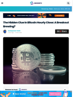 The Hidden Clue In Bitcoin Hourly Close: A Breakout Brewing?