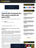 Liquid Ape NFTs Strategically Plan Their Launch to Coincide with ApeFest 2026