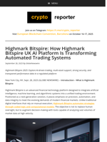 Highmark Bitspire: How Highmark Bitspire UK AI Platform Is Transforming Automated Trading Systems