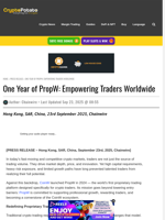 One Year of PropW: Empowering Traders Worldwide