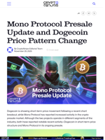 Mono Protocol Presale Update and Dogecoin Price Pattern Change