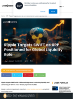 Ripple Targets SWIFT With XRP Liquidity Push