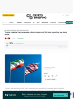 Trump rejects Iran proposal, dims chance of US-Iran meeting by June 2026