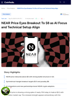NEAR Price Eyes Breakout To $8 as AI Focus and Technical Setup Align
