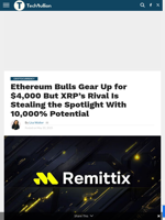 Ethereum Bulls Gear Up for $4,000 But XRP's Rival Is Stealing the Spotlight With 10,000% Potential
