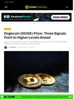 Dogecoin (DOGE) Price: Three Signals Point to Higher Levels Ahead - CoinCentral