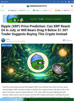 Ripple (XRP) Price Prediction: Can XRP Reach $4 in July, or Will Bears Drag It Below $1.50? Trader Suggests Buying This Crypto Instead