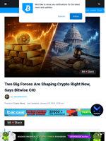 Two Big Forces Are Shaping Crypto Right Now: Bitwise CIO