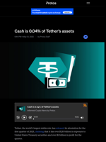 Cash is 0.04% of Tether’s assets