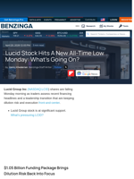 Lucid Stock Hits A New All-Time Low Monday: What's Going On? - Lucid Group (NASDAQ:LCID) - Benzinga