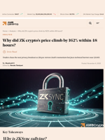 Why did ZK crypto's price climb by 162% within 48 hours? - AMBCrypto