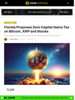 Florida Proposes Zero Capital Gains Tax on Bitcoin, XRP and Stocks