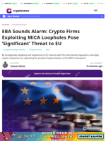 EBA Exposes Crypto 'Forum Shopping' Loophole to Skirt MiCA