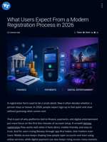 What Users Expect From a Modern Registration Process in 2026 | Visionary Financial
