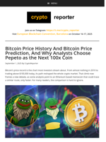 Bitcoin Price History And Bitcoin Price Prediction, And Why Analysts Choose Pepeto as the Next 100x Coin