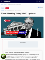 FOMC Meeting Today [LIVE] Updates