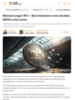 Monad surges 15% - But resistance now decides MON's next move - AMBCrypto