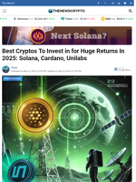 Best Cryptos To Invest in for Huge Returns In 2025: Solana, Cardano, Unilabs