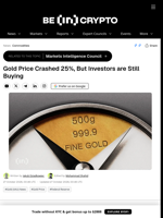 Gold Price Crashed 25%, But Investors are Still Buying