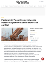 Pakistan: 6-7 countries eye Mecca Defense Agreement amid Israel-Iran conflict